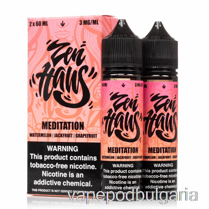 Vape 10000 Дръпки Meditation - Zen Haus - 120ml 0mg